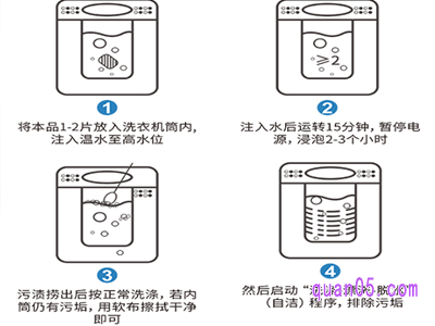 选择具有权威机构认证的洗衣机清洗剂